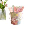 Grouping Sticks for Classroom Educational Tag with Metal Bucket Holder