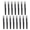 GSHLLO 15 Pcs 0.5 mm Small Pocket Size Gel Pens Mini Writing Ballpoint Pens Short Black Ink Pens Compact Ball Point Pens Fine Point Note Taking Pens Office Supplies with Cap for Badge Reels