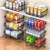 Gsiekare 3-Tier Rolling Pantry Organizer and Storage Cart with Wheels