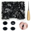 GTAAOY 120 Sets Plastic Snap Buttons, No Sew Buttons