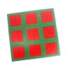 Gudong Kids Monterssori Decompose Fraction Circle Square Triangle Math Toy Monterssori Wood Math Fraction Teaching Aids for Children Learning (9Pcs Square)