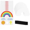 Gueevin 24 Sets God's Promises Rainbow Magnet Craft Kit VBS Magnet Crafts Make Your Own Religious Bible Crafts Christian God Keeps His Promises Sunday School DIY Fun Home Educational Activities Decor