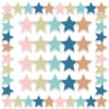 Gueevin 35ft Boho Star Bulletin Board Borders, Sparkle Borders Die Cut Trimmers for School Whiteboard Classroom Graduation Party Decor Cardstock Wall Display