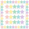 Gueevin 35ft Pastel Star Bulletin Board Borders, Sparkle Borders Die Cut Trimmers for School Whiteboard Classroom Graduation Party Decor Cardstock Wall Display