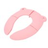 Gugxiom Foldable Travel Potty Seat for Toddlers, Portable Toilet Training Ring with Carry Bag & Non Slip Pads for Public Restrooms (Pink)
