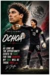 Guillermo "Memo" Ochoa Motivational Poster Quote Inspirational Quotes Classroom Posters Mens Soccer Pro Coaching Wall Art Growth Mindset Teacher Educational Signed Memorabilia Sports Decor Jersey Boys CCP265