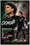 Guillermo "Memo" Ochoa Motivational Poster Quote Inspirational Quotes Classroom Posters Mens Soccer Pro Coaching Wall Art Growth Mindset Teacher Educational Signed Memorabilia Sports Decor Jersey Boys CCP265e