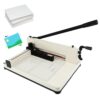 Guillotine Paper Cutter, High-Speed Steel Blade Trimmer, Non-Slip Feet for Office, Home, School, Efficient Stack Paper Cutter, Ultimate Cutting Tool