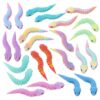 Guiqulai 24 Pcs 3D Printed Snakes Toys Small 3D Printed Animals Flexible Cute Articulating Fidget Toys for Desk Decor (Crystal Color)