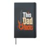 Guitar Dad This Dad Rocks Funny Guitarist Rock Gift Hardcover Journal, Black