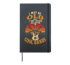 Guitar I May Be Old But I Got To See All The Cool Bands Hardcover Journal, Black