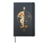 Guitar Mountains Lake Moon Nature Guitarist Gift Hardcover Journal, Black