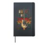 Guitar Pedal Retro Sunset Guitarist Player Music Gift Hardcover Journal, Black