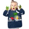 GuoChe Waterproof Kids Art Smock Toddlers Painting Apron with 2 pockets for Age 4-6 Kids Art Smock Toddlers Painting Apron Long