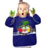 GuoChe Waterproof Kids Art Smock Toddlers Painting Apron with 2 pockets for Age 4-6 Kids Art Smock Toddlers Painting Apron Long