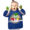 GuoChe Waterproof Kids Art Smock Toddlers Painting Apron with 2 pockets for Age 2-4 Kids Art Smock Toddlers Painting Apron Long