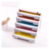 GUODDM 5 Layers Desktop Filing Cabinet, Office Furniture Desk Organiser Drawers, With Index Label Storage Box, File Organiser, Lockable A4 Plastic Storage Drawer Cabinet