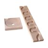 Guohetuk Marble Run Wooden Ball Track Building Blocks Marble Run Toy Educational Train Game for Children Ages 4 and Up, Families, and Kindergartens, Style B