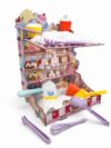 GushySnow 3D Snowfall Ice Cream Sensory Bin with Fake Snow Ice Cubes Tools