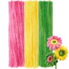 GUWINA 300Pcs Pastel Pipe Cleaners 12" Long 6mm Thick (Tri-Color Blend)