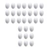 Gxdqxxd Polystyrene Eggs for Craft Projects Blank Foam Eggs for Easter and Halloween Activities, 30pcs 8cm