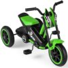 GYMAX Toddler Tricycle, 3 Wheel Children Balance Bike with teering Handlebars and Anti-Skid Foot Pedals, Kids Trike for 3+ Years Old Boys Girls (Green)