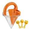 GYUNIJD Sand Toys, 4 Pcs Sand Building Kit, Beach Toys for Ages 4-8, Drippy Maker, Spilling Funnel Toy, Outdoors Family Activity