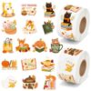 H1vojoxo Fall Bookish Sticker Rolls - 1000PCS Decorative Aesthetic Stickers