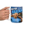 HA-HA-HAALAND Funny Norway Soccer Coffee Mug, Norwegian Football, Soccer Lover Cup