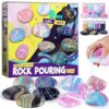 HABP GLOBAL - Glow-in-the-Dark Rock Painting Kit for Kids Ages 6 –12 yrs, Fun Arts & Crafts Set with Paints & Supplies, Creative DIY Toy for Boys & Girls, Perfect Birthday or Party Gift