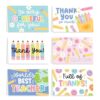 Hadley Designs 24 Teacher Thank You Cards with Envelopes - 6 x 4 Teacher Appreciation Cards Bulk, End of School Year, Graduation 2026, Teachers Appreciation Week, Thank You Teachers Card from Student