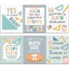 Hadley Designs 6 Math Posters – Fun & Motivational Math Posters for Elementary, Middle & High School, Teacher Must Haves for Classroom Decor & Bulletin Board Sets, Boho Classroom Decor