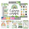 Hadley Designs 8 Calming Corner Posters for Classroom Must Haves - Calm Down Corner Supplies with Emotions Chart, School Counselor Mental Health Poster, Feelings Chart For Kids, Farmhouse Classroom Decor