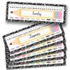 Hadley Designs Desk Name Tags for Classroom –36 Student Name Tags for Desks, 14.5x4.5 Name Plates for Classroom Decor, Teacher Supplies Crayon Nametags, 1st-3rd Grade Kindergarten Preschool Must Haves
