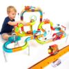 hahaland Electric Train Set for Kids 3D Anti-Gravity Race Track - 115PCS