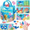 hahaland Ocean Busy Book for Toddlers 1-3, Montessori Toys Sensory Activity Busy Board, Travel Toy for 1 2 3 Year Old Boys Girls, Educational Fine Motor Skills Learning Toy, Toddler Birthday Gift