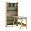 Hailong Ming Children Study Table and Chair Set, Height Adjustable Desk for s Homework, Russell Corner Desk, 1.2 Meters, Cloud Velvet Green, 1.2 Meters