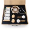 Hailong Ming Wooden Musical Instruments Set, Percussion Toys for & , Xylophone, Tambourine, Triangle, Castanet, Maraca