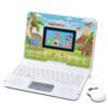 HAIOUMM Bilingual and Educational Laptop Spanish/English, 120 Learning Modes & Color Screen Dinosaur Computer for Kids 5+