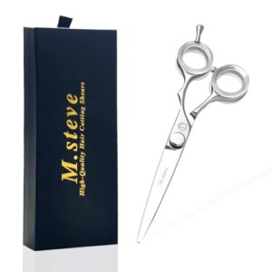 Hair Cutting Shears 6.5 Inch Professional Barber Scissors with Japanese 440C Stainless Steel and Razor-Sharp Convex Blades Hairdressing Hairstyling Haircutting Scissors for Salon and Home Use