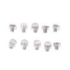 Hair Scissors Rubber Silencers with Screw Thread, Salon Barber Shears Noise Reduction Replacement Bumpers, Pet Grooming Scissors Finger Stop Muffler Accessories, Black, 10 Pack