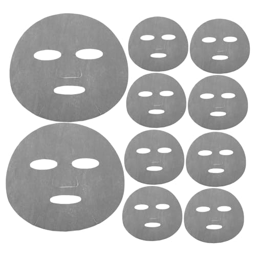 HAKIDZEL 10pcs Ultra-thin Natural Spa Facial Paper Mask Sheets for Women and Breathable Gray Skin Fiber Cloth for DIY Skincare Lightweight Face Mask for Relaxation and Daily Use