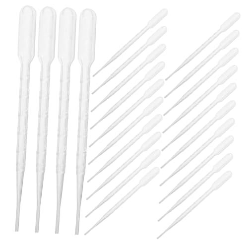 HAKIDZEL 600pcs Ml Plastic Graduated Pipette Dropper for Science Lab Use Precise Measurement and Fine Tip, Individually Packed for Easy Liquid Transfer, for Perfume Mixing and Home