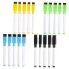 HAKIDZEL Markers Plastic Dry Erase Markers for Whiteboard and Plastic Sign 40pcs Erasable Whiteboard Pens with Brush Eraser Precise Lines and Wipeable Ink, for Classroom and Drawing Use