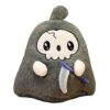 Halearo Cartoon Grim Reaper Stuffed Plush Doll 20cm Soft Game Inspired Plush Toy with PP Cotton Filling for Nap Pillow Decoration Gifts (Gray)