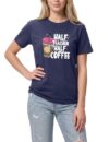 Half Teacher Half Coffee Shirt, Funny Teacher Gift Cute Iced Coffee Lover Tee, Back to School Shirts Made in USA