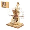 Hallisun 3D Wooden Puzzles for Adults, Cello Mechanical Music Box Model Kit