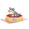 Hallmark Pop Up Mother's Day Card (Puppy Dog with Flowers) 3D Card for Mom, Dog Mom, Grandma, Aunt, Sister, Friend