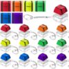 Halloscume 12 Pcs Back to School Gifts for Students Bulk, Silent Keyboard Fidget Clicker Toy Small Crayon Keychain First Day of School Student Teacher Gifts Relieve Stress Classroom Party Favors