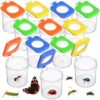 Halloscume 12 Pcs Insect Bug Viewer for Kids Magnifying Insect Box Bug Catcher Magnifier Container Critter Collection Kit Insect Cage Jar for Children Science Nature Exploration Tool